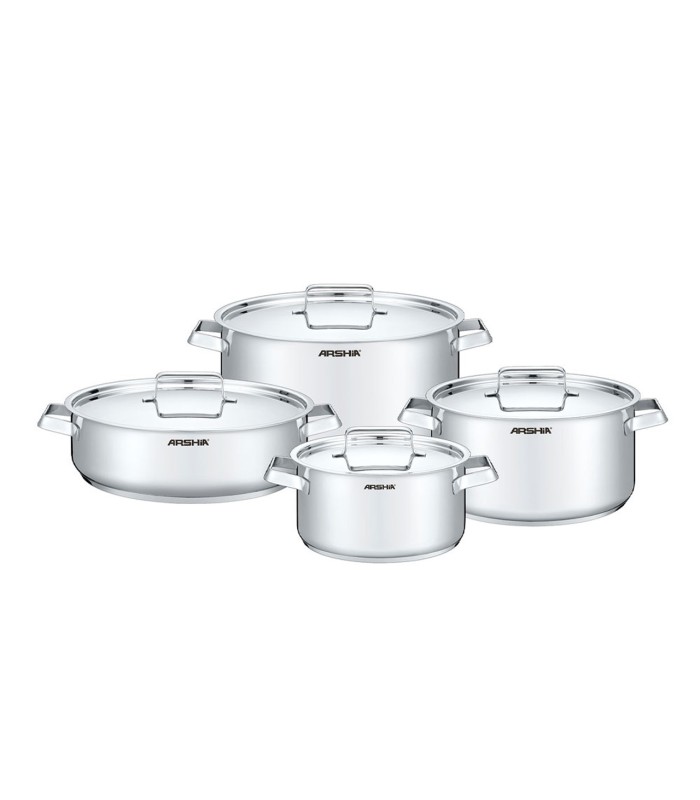 سرویس قابلمه استیل 8پارچه عرشیا مدل SS768-3377