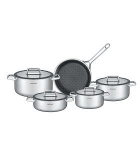سرویس قابلمه استیل لیزری 9پارچه عرشیا مدل SS050-3543