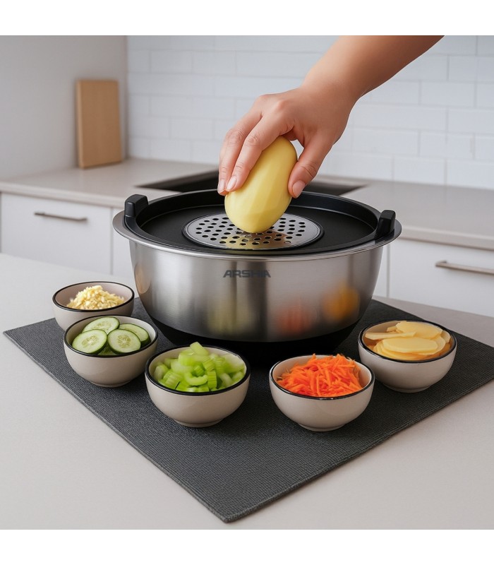 لگن استیل 12پارچه عرشیا مدل MB278-3638