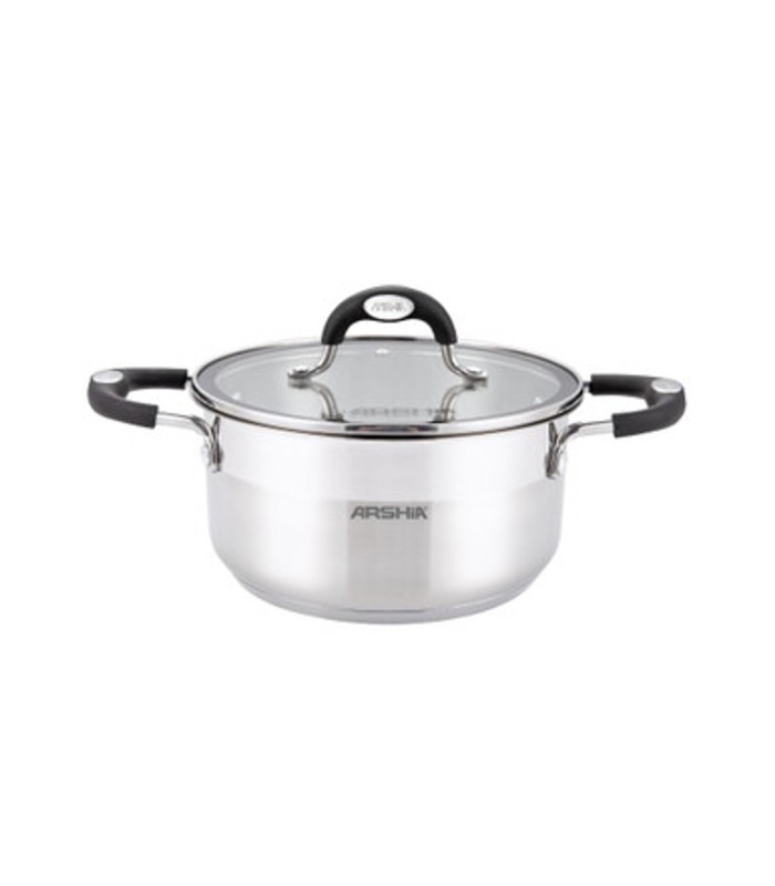 قابلمه تک استیل عرشیا دو درب سایز 18 مدل SS478-3077