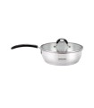 ماهی تابه استیل عرشیا دو درب سایز 28 مدل SS478-3085
