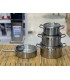 سرویس استیل عرشیا قابلمه 8 پارچه جدید ss-cookware-8pcs-ss014-2767