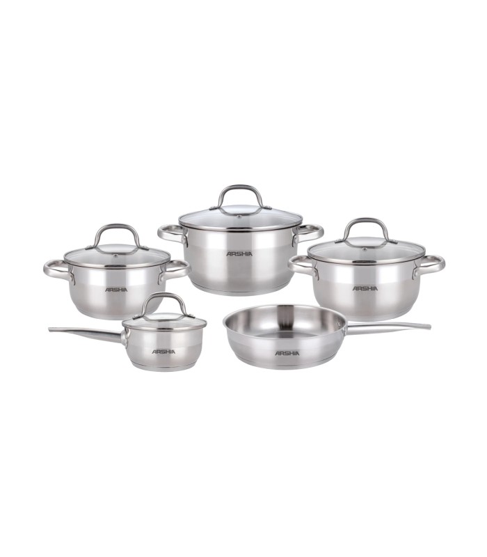 سرویس استیل 9پارچه عرشیا مدل SS180-3869