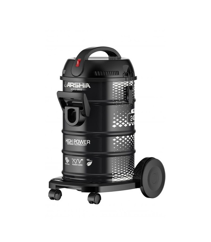 جاروبرقی سطلی 23لیتری عرشیا bucket-vacuum-cleaner-arshia-vc612-2604
