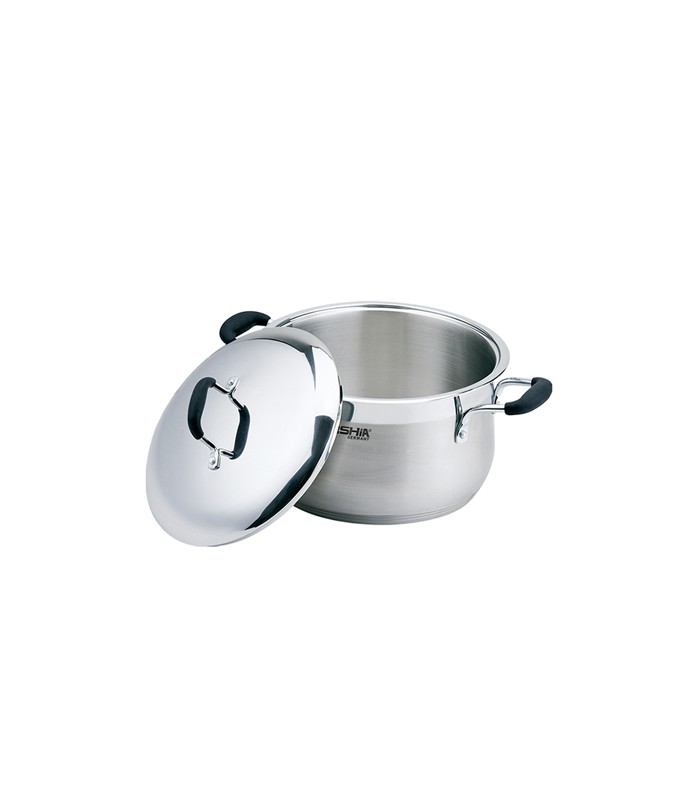 قابلمه استیل تکی درب استیل سایز 26 ss-casserole-arshia-ss-145-731