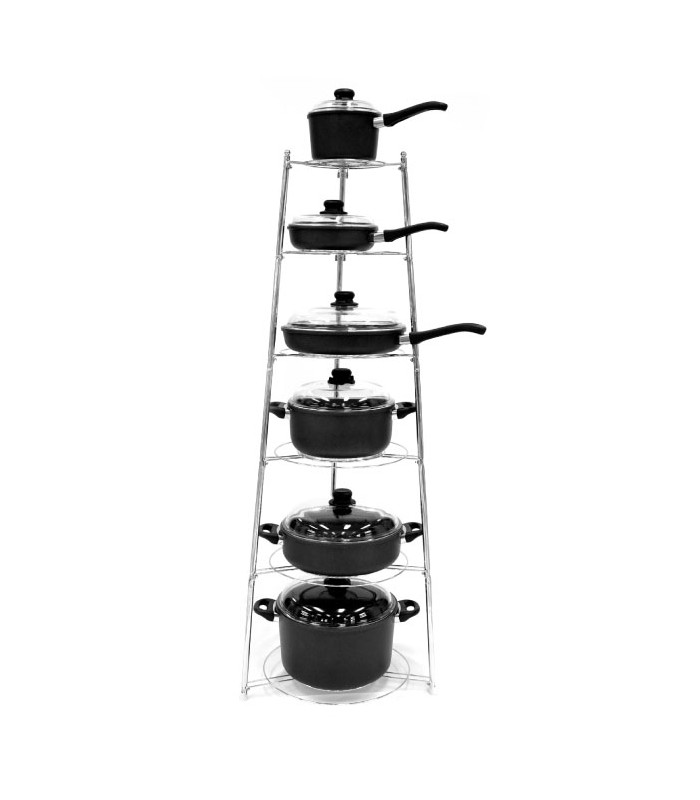پایه قابلمه استیل 6 طبقه عرشیا  cookware-rack-arshia-cr110-1477