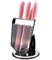 سرویس چاقو 8 پارچه سرامیک صورتی عرشیا مدل K259-2029