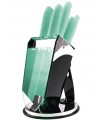 سرویس چاقو 8 پارچه سرامیک فیروزه ای عرشیا مدل K259-2108