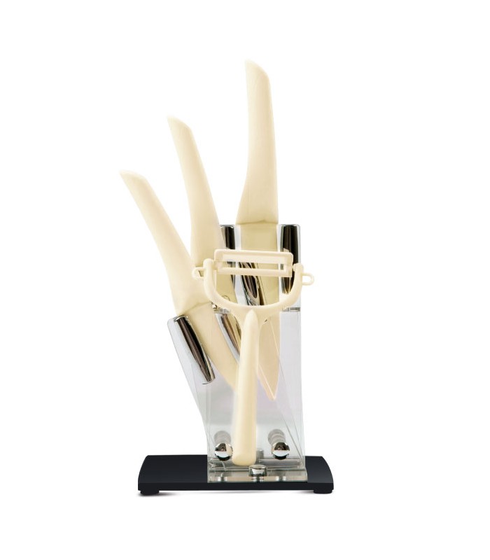 سرویس چاقو 5 پارچه سرامیک کرم عرشیا ceramic-knife-ck145-1967