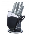 سرویس چاقو 8 پارچه فولاد دسته فلزی عرشیا مدل K259-2411