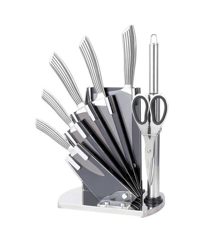 سرویس چاقو 8 پارچه فولادی عرشیا german-knife-set-arshia-k106-1201