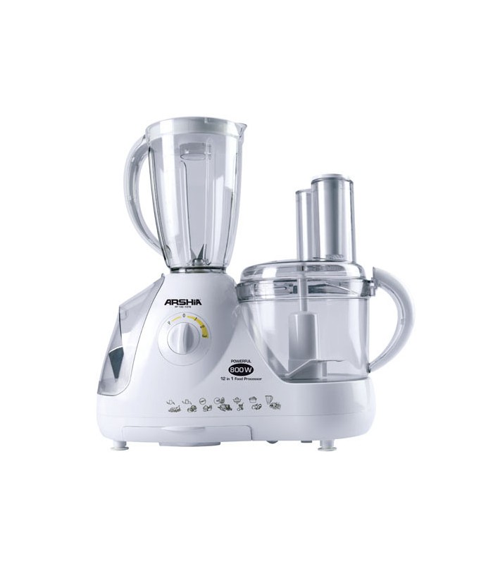 غذاساز 12 کاره سفید عرشیا food-paocessor-arshia-fp133-1378