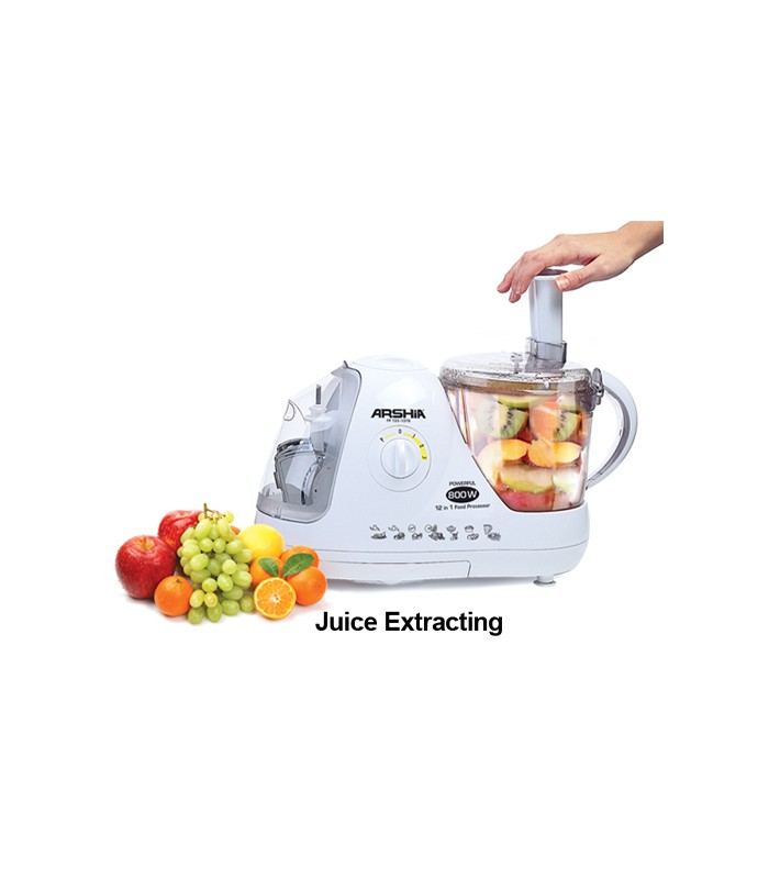 غذاساز 12 کاره سفید عرشیا food-paocessor-arshia-fp133-1378