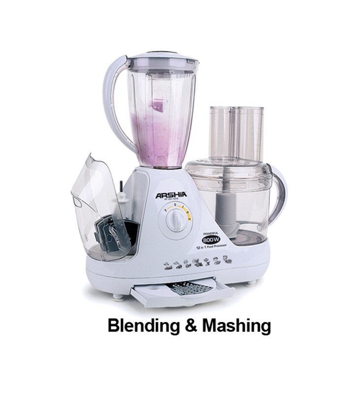 غذاساز 12 کاره سفید عرشیا food-paocessor-arshia-fp133-1378