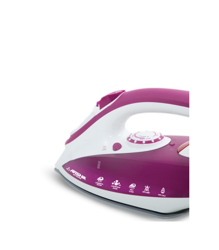 اتو بخار دستی صورتی عرشیا essentiai-steam-iron-arshia-si118-2439
