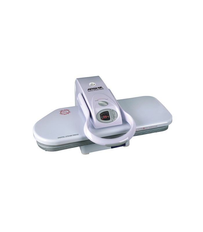 اتو پرس سفید عرشیا با پایه هیدرولیک سایز26"  steam-press-arshia-sp092-986