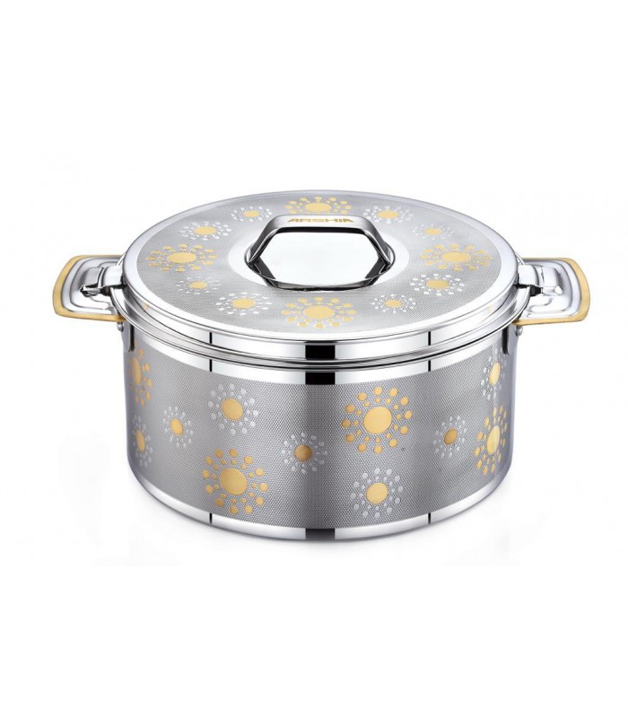 ظرف گرم نگهدارنده غذا 3/5 لیتری طرح حبابی عرشیا hotpot-3500ml-bubble-design-arshia-hp110-2704
