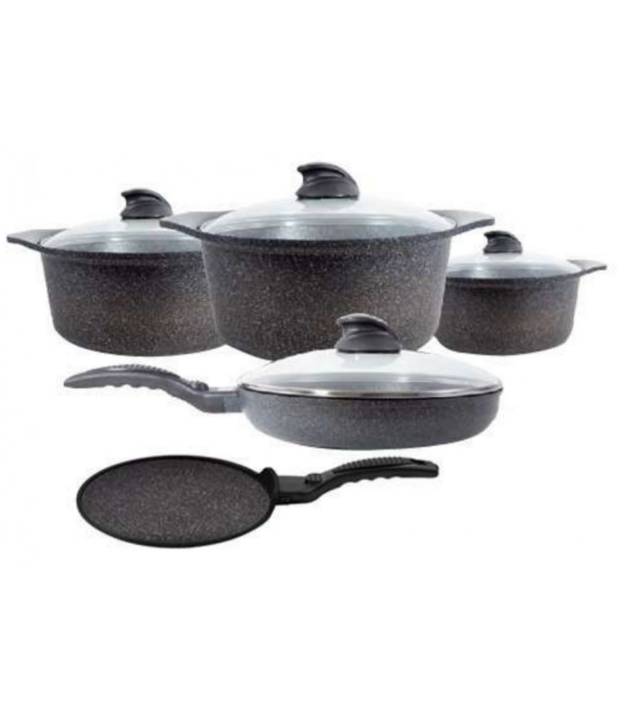 سرویس قابلمه 9 پارچه گرانیت عرشیا cookware-set-9pcs-arshia-co360-2450