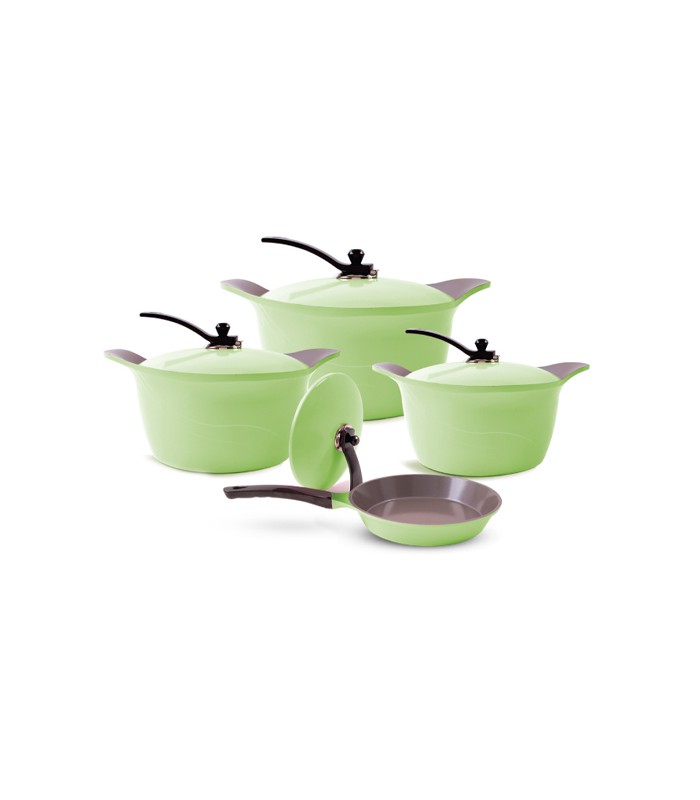 سرویس قابلمه 8 پارچه سرامیک سبز عرشیا ceramic-8pcs-cookware-set-arshia-co116-1961