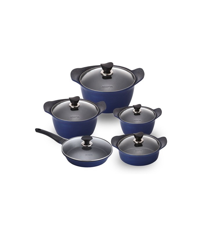 سرویس قابلمه گرانیت 10 پارچه سرمه ای عرشیا korean-cookware-set-giass-lid-giass-arshia-co162-2607