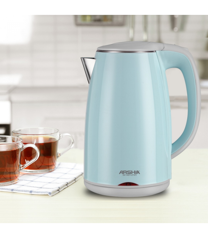 کتری برقی آبی داخل استیل عرشیا  electric-kettle-blue-arshia-ek1401-2721