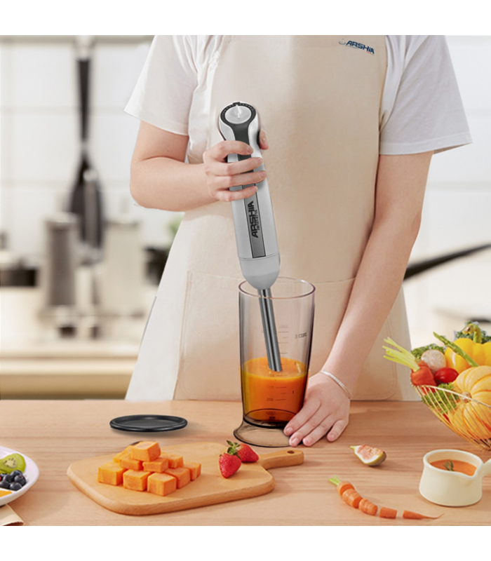گوشت کوب تک کاره سفید عرشیا  hand-blender-white-arshia-hb151-2715