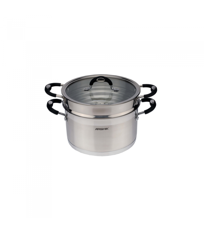قابلمه بخارپز دار استیل عرشیا pot-with-24cm-steamer-arshia-ss064-2719