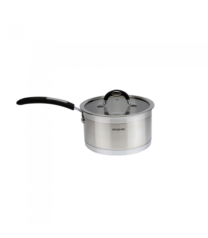 شیرجوش تکی استیل عرشیا  milk-pan-18cm-ss064-2717