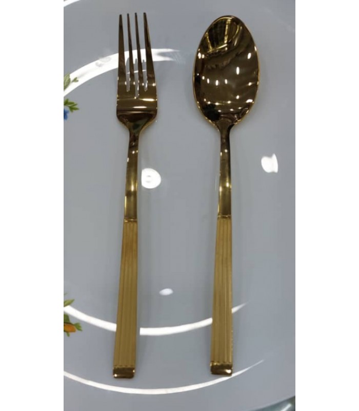 سرویس قاشق و چنگال عرشیا (128پارچه) مدل TM478GGS