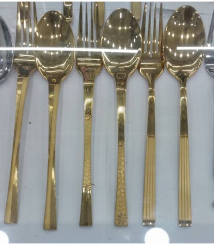 سرویس قاشق و چنگال عرشیا (128پارچه) مدل TM478GGS