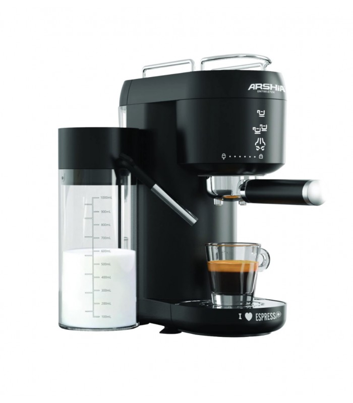 اسپرسوساز عرشیا (20بار) با مخزن شیر مدل EM786-2725 pump-espresso-machine-with-milk-container-arshia