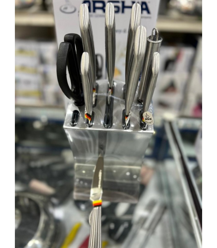 سرویس چاقو تیتانیوم عرشیا (10پارچه) مدل K360-1742 titanium-knife-10pcs-set-arshia