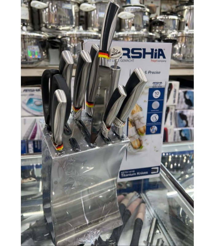 سرویس چاقو تیتانیوم عرشیا (10پارچه) مدل K270-1418 titanium-knife-set-10pcs-arshia-
