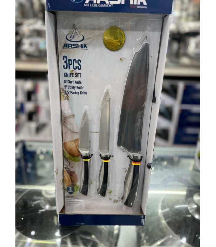چاقوی عرشیا 3عدد (تیغه فولادی ) مدل KS270-2915