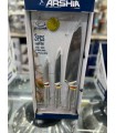 چاقوی عرشیا 3عددی (تیغه فولادی دسته فلزی) مدل KS259-2914