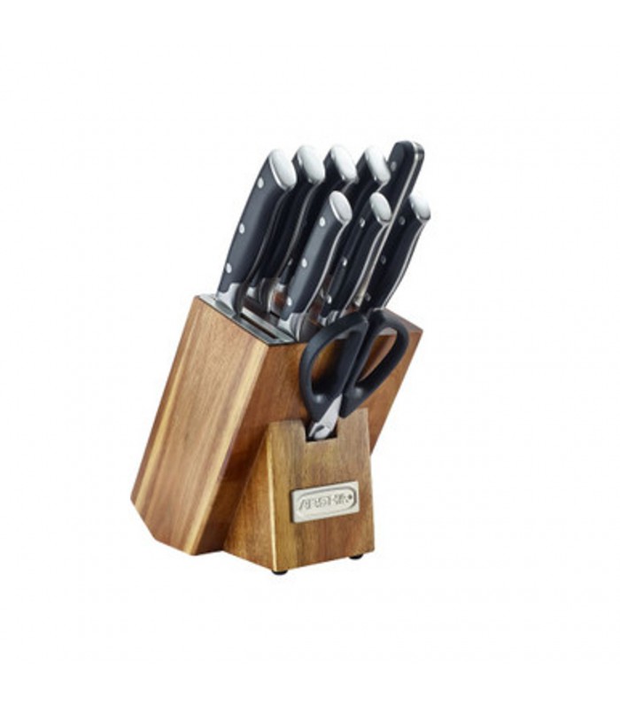 سرویس چاقو 10پارچه پایه چوبی مدل K118-3094