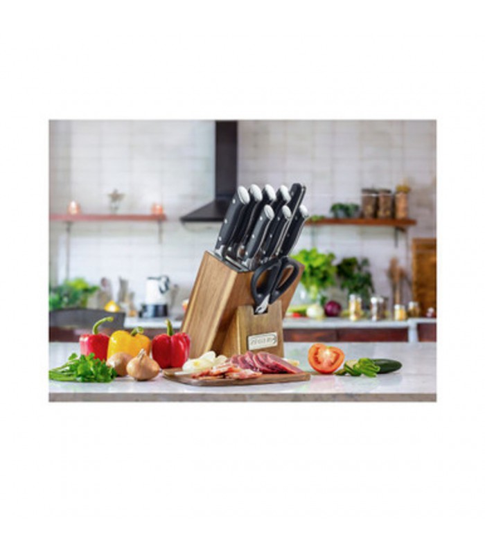 سرویس چاقو 10پارچه پایه چوبی مدل K118-3094