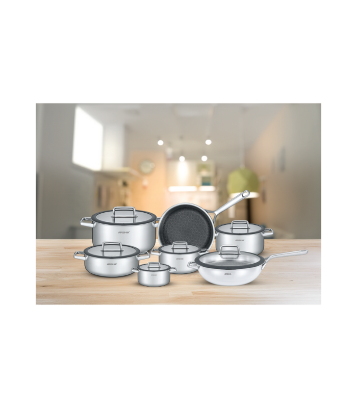 سرویس استیل قابلمه لیزری عرشیا مدلSS050-3343