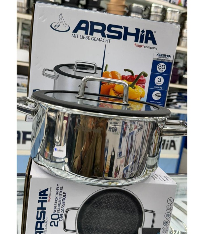 قابلمه استیل لیزری سایز 20 مدل SS050-3169