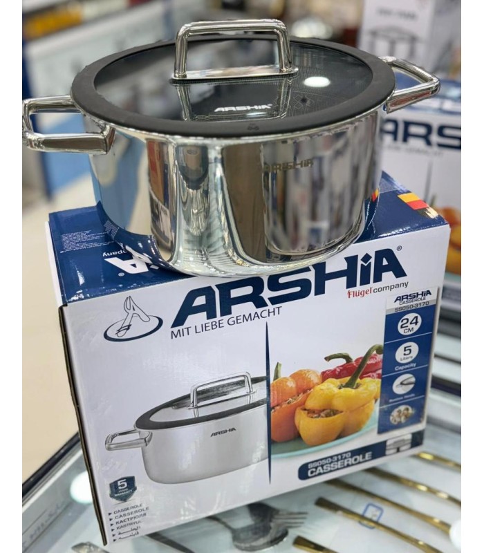 قابلمه استیل لیزری عرشیا سایز 24 مدل SS050-3170