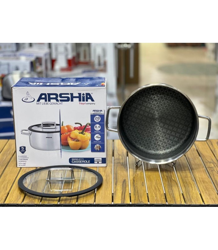 قابلمه استیل لیزری عرشیا سایز 28 مدل SS050-3171